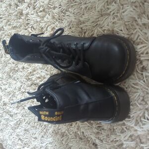 Dr. Martens Kids Black Lace-Up Boots